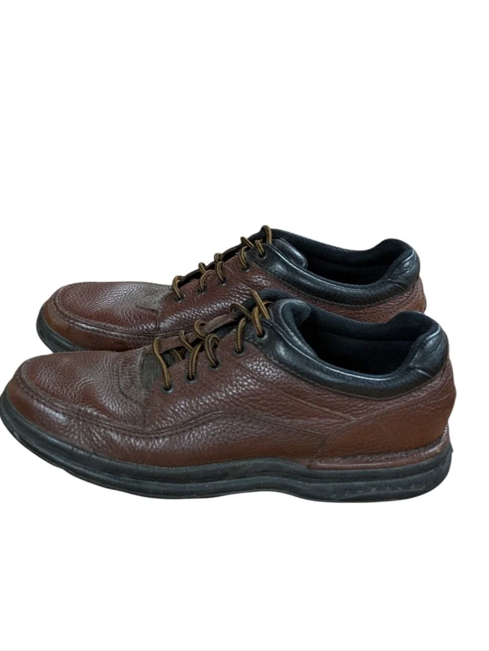 Rockport World Tour Brown Leather Walking Shoes Size 11